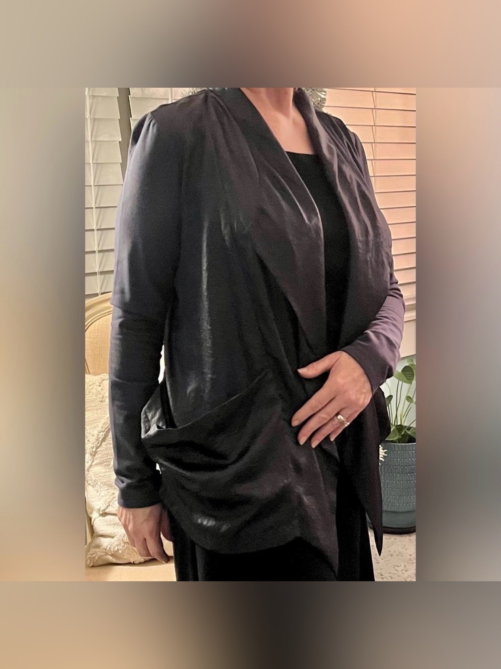 Vivienne Tam Charcoal Women's Blazer designed by the prestigious Vivienne Tam